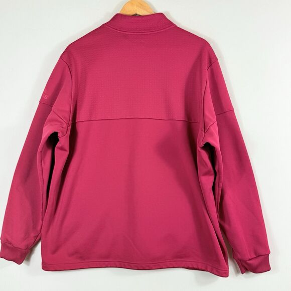 Adidas Climawarm Raspberry Pink Fleece Line Sweatshirt Shirt Top Women's Sz XL - Picture 5 of 8